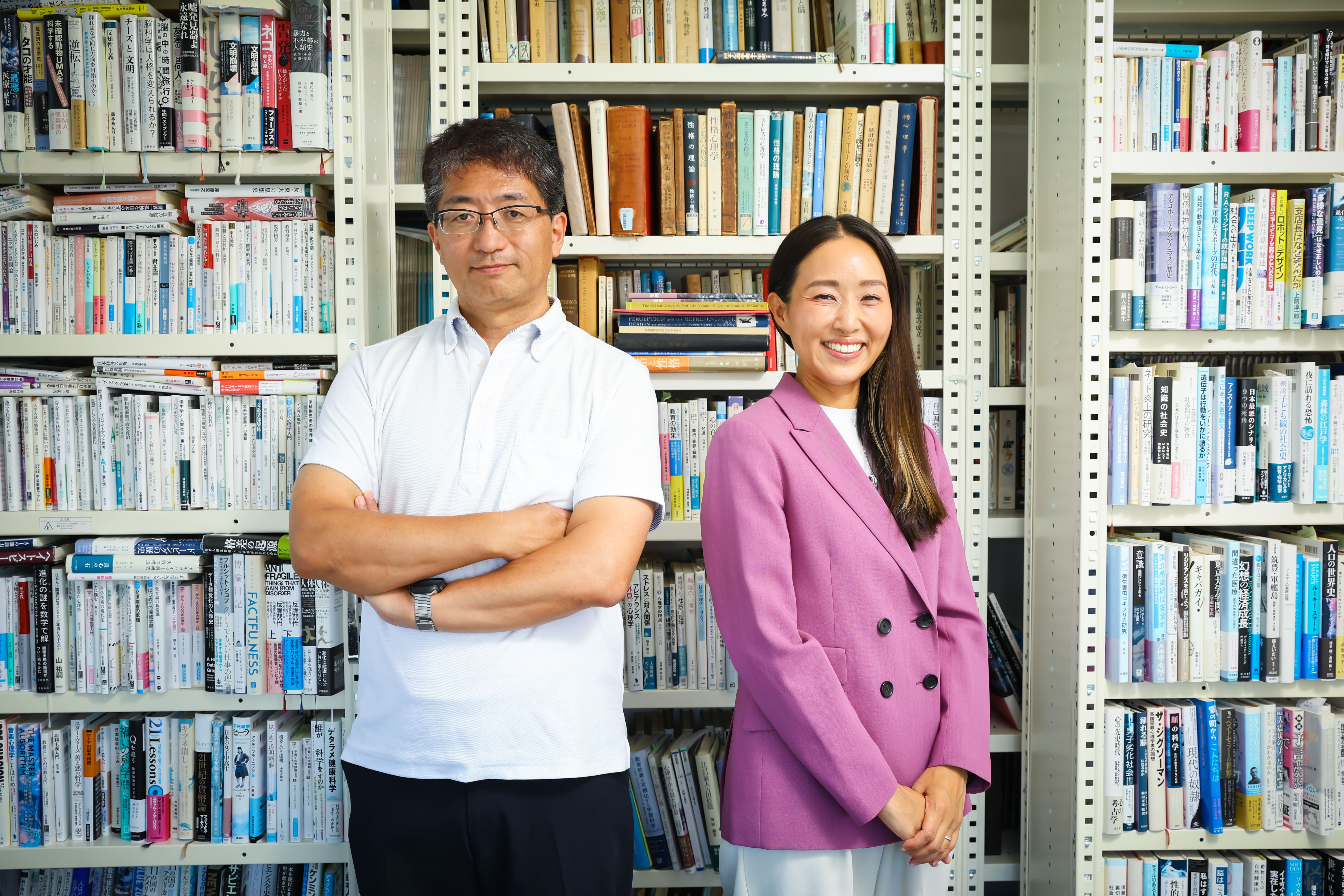 アドバイザーの早稲田大学小塩教授とKodomo edu創設者上田佳美