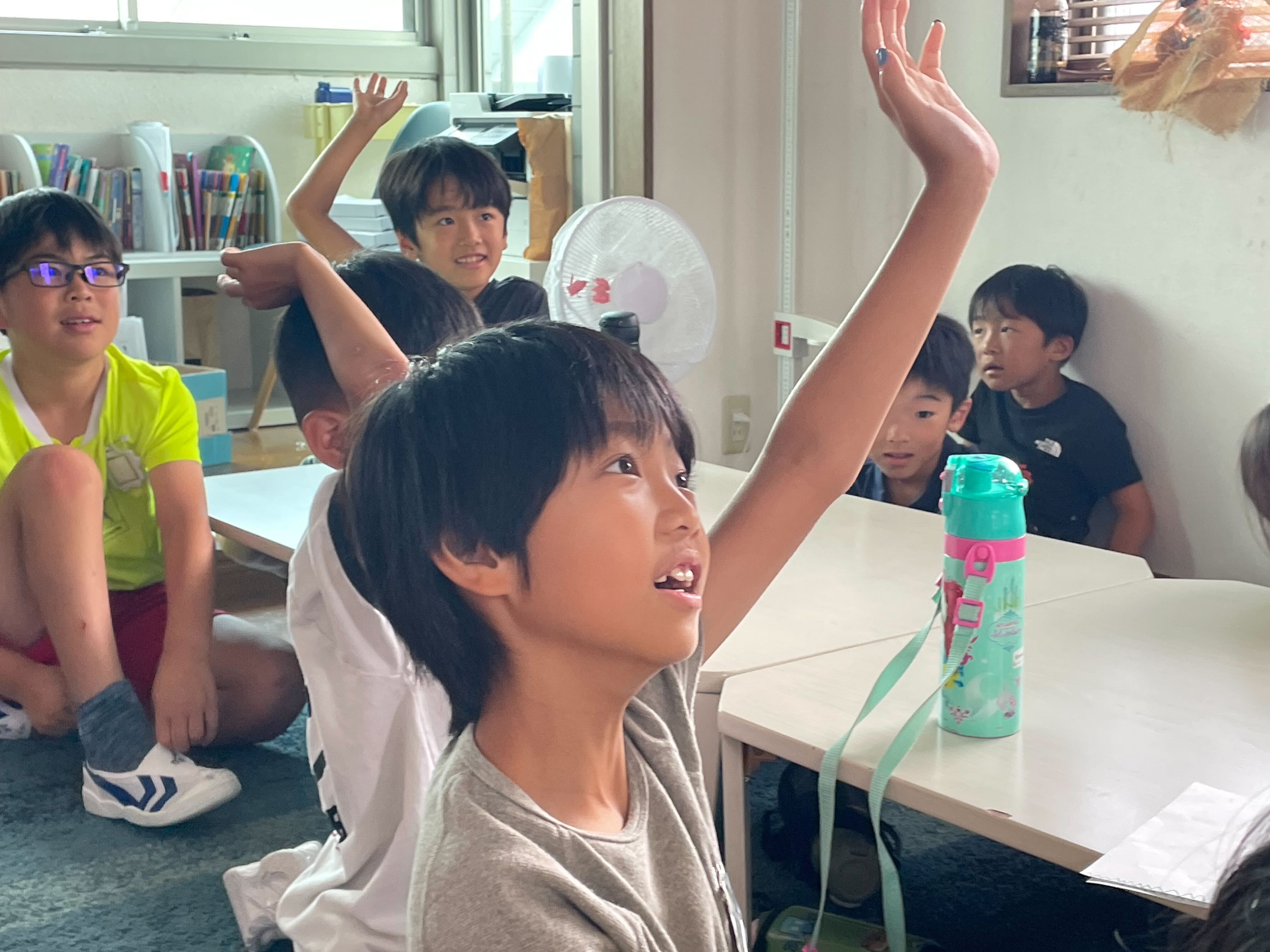 英語環境での学習風景